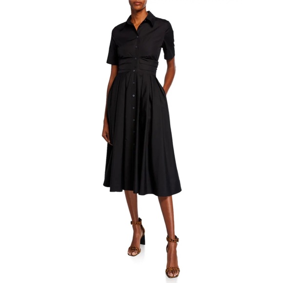 Diane Von Furstenberg Dresses & Skirts - DVF Claire Short-Sleeve Pleated Cotton Shirt Dress